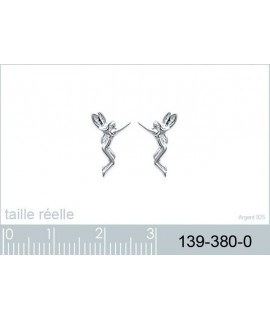 Boucles d'oreilles Fée Argent