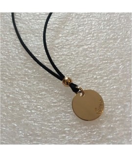 Collier Médaille Love 15 mm 1 Perle