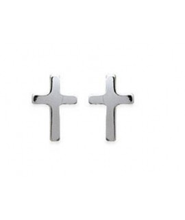 Boucles d'oreilles Petites Croix Argent