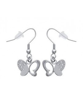 Boucles d'oreilles Papillon Acier