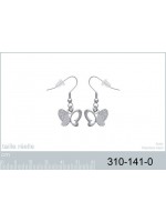 Boucles d'oreilles Papillon Acier