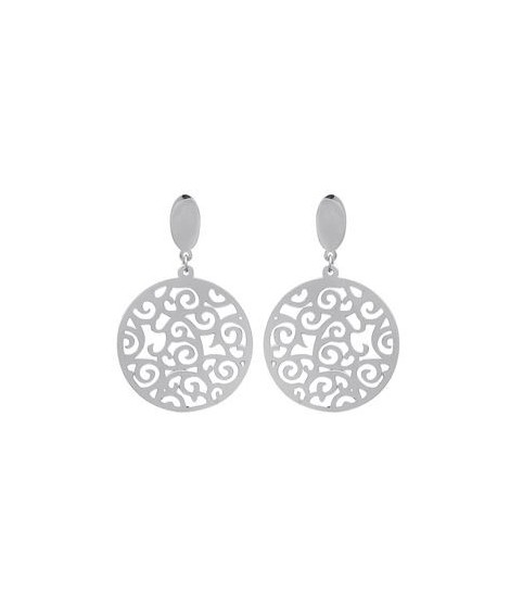 Boucles d'oreilles Médailles Acier