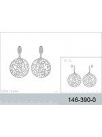 Boucles d'oreilles Médailles Acier