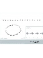 Bracelet Coeurs Acier 18 cm