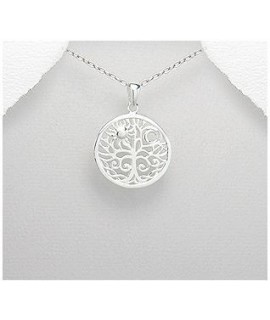Pendentif Arbre de Vie Soleil Lune