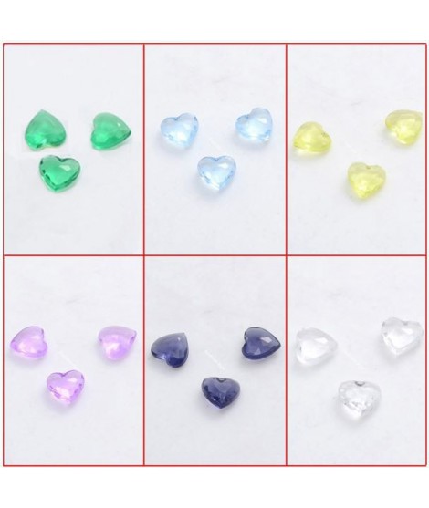 Collier De Famille Avec Pierre De Naissance En Forme De Coeur Avec 1 à 10 Noms Personnalisés