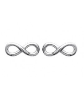 Boucles d'oreilles Infini argent