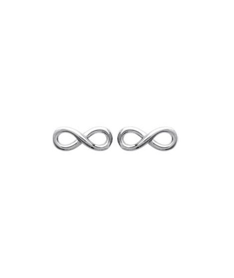 Boucles d'oreilles Infini argent