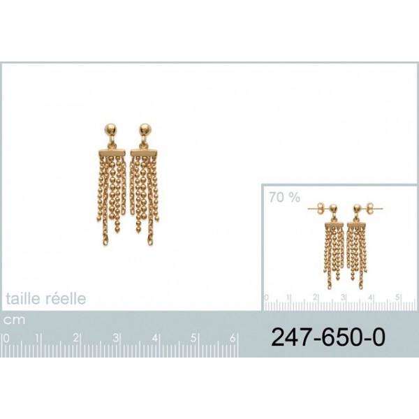 Boucles D'oreilles Cascade En Cristal Rose Gold - Bijou Déclaration Neuf Avec étiquettes | Boucles Pendantes Mode