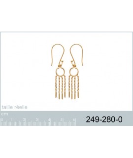 Boucles d'oreilles Bulle 4 chaînes