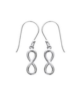 Boucles d'oreilles Infini Argent