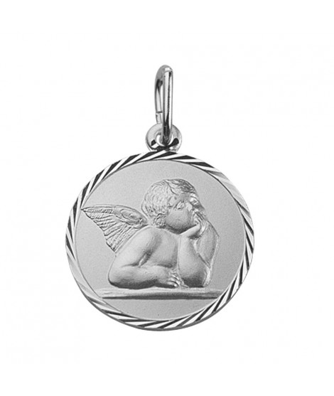 Médaille Ange Argent 18 mm