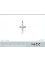 Pendentif Croix 24 x 15 mm Argent