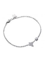 Bracelet Papillon Zirco Acier