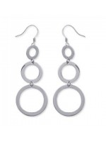 Boucles d'oreilles 3 bulles acier