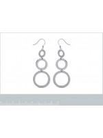 Boucles d'oreilles 3 bulles acier
