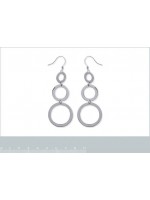 Boucles d'oreilles 3 bulles acier