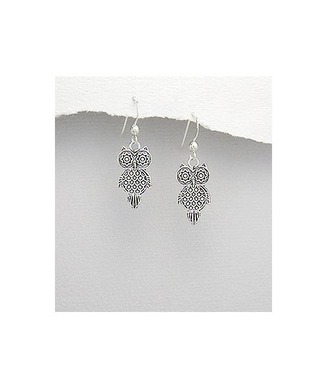 Boucles d'oreilles Chouettes