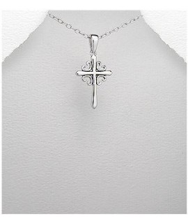 Pendentif croix en argent