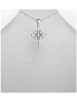 Pendentif croix en argent