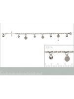 Bracelet porte bonheur acier