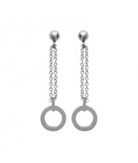 Boucles d'oreilles bulle acier