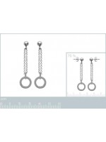 Boucles d'oreilles bulle acier