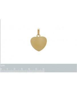 Pendentif coeur en plaqué or avec ou sans gravure