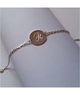 Bracelet Chaine Médaille 14 mm argent