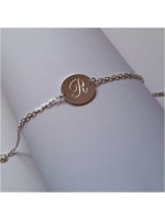 Bracelet Chaine Médaille 14 mm argent