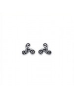 Boucles d'oreilles triskel argent