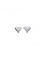 Boucles d'oreilles petit coeur en argent