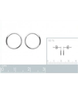 Boucles d'oreilles cercles argent 11 mm