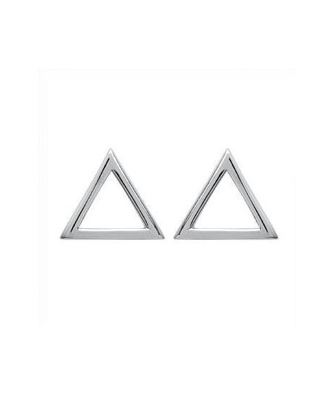 Boucles d'oreilles triangles argent 13 mm