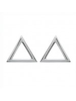 Boucles d'oreilles triangles argent 13 mm