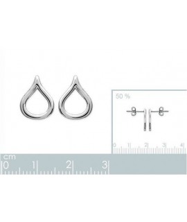 Boucles d'oreilles larme goutte argent