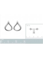 Boucles d'oreilles larme goutte argent