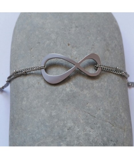 Bracelet infini acier