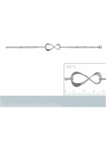 Bracelet infini acier