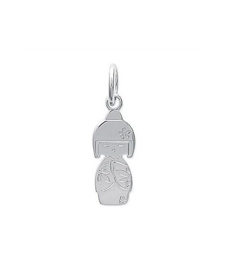 Pendentif petite fille chinoise argent