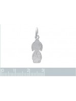 Pendentif petite fille chinoise argent