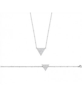 Bracelet ou collier "Triangle" acier