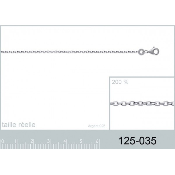 Bracelet Fine Chaîne Forçat Diamantée 1mm - Argent Massif 925 Rhodié - 18 Cm - Neuf Avec étiquettes