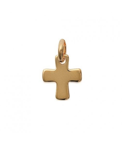 Pendentif petite croix plaqué or