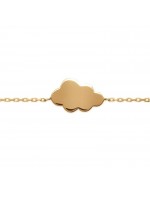 Bracelet pour une rêveuse nuage plaqué or 