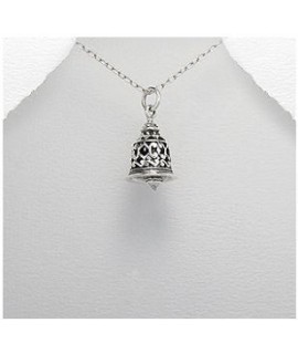 Pendentif jolie clochette en argent