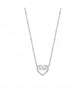 Collier joli coeur acier