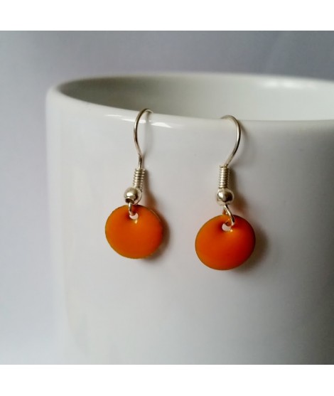 Boucles d'oreilles Confettis Orange