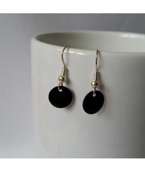 Boucles d'oreilles Confettis Raisin Noir