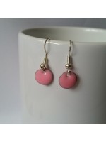 Boucles d'oreilles Confettis Rose Bonbon